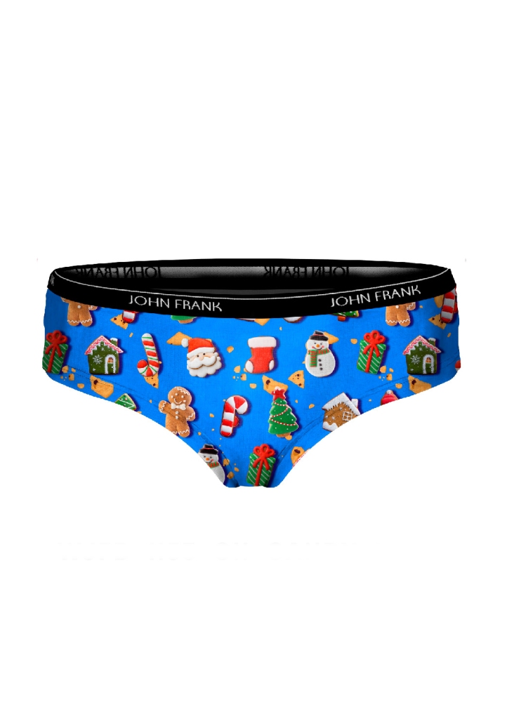 Dámské kahotky John frank WJFD-H53-CH-CANDY CANE Barva: Modrá, Velikost: L