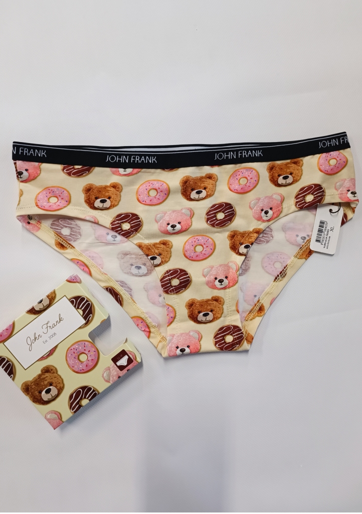 Dámské kalhotky John Frank WJFD-S119-TEDDY Barva: Žlutá, Velikost: XL