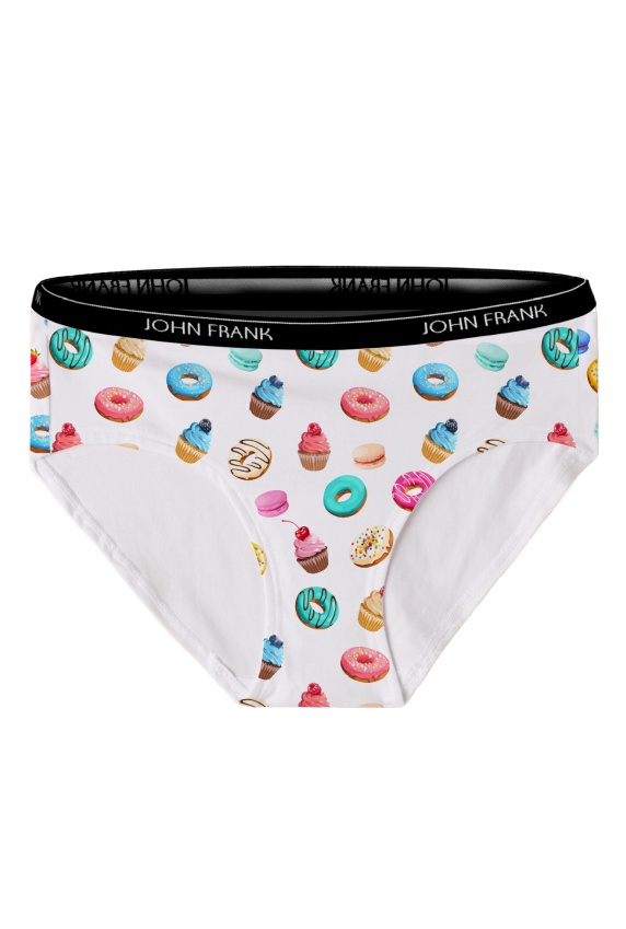 Dámské kalhotky John Frank WJFD-S108 Barva: Bílá, Velikost: L