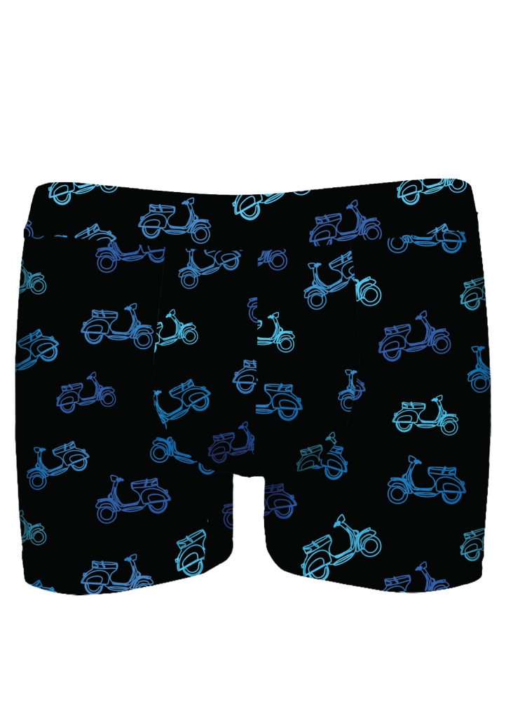 Boxerky JOHN FRANK JFBDWPMOD504 Barva: Černá, Velikost: L