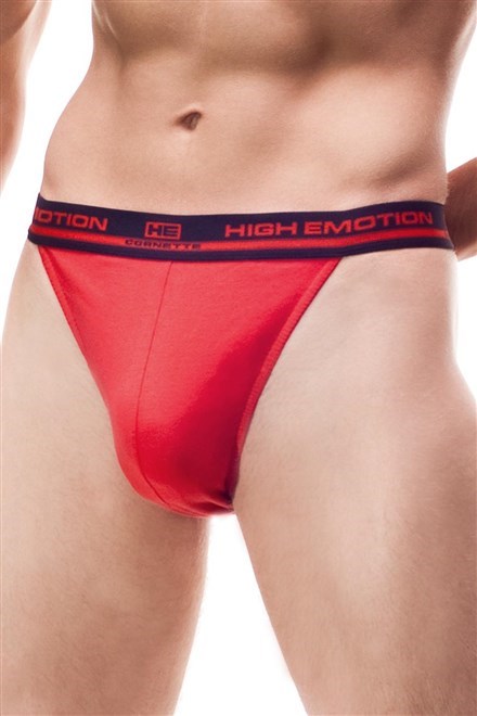 Pánská tanga Cornette 502 String High Emotion Barva: Tyrkysová, Velikost: 2XL
