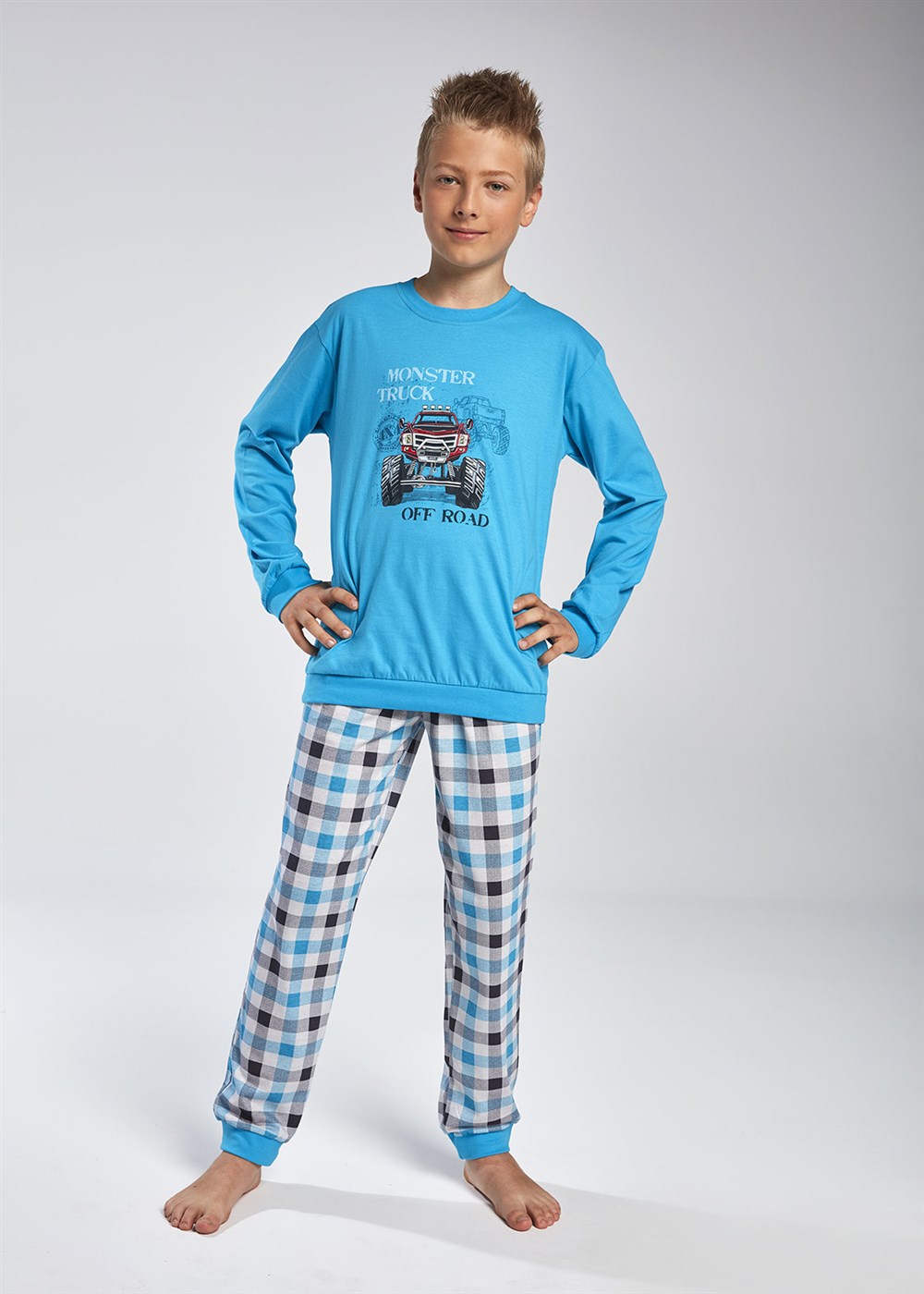 Chlapecké pyžamo Cornette "Off road" 593/82 (966/82) Barva: Modrá, Velikost: 86-92