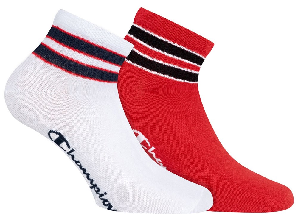 Ponožky CHAMPION ANCLE SOCKS LEGACY FASHION 2 kusy Barva: Bílá, Velikost: 39-42