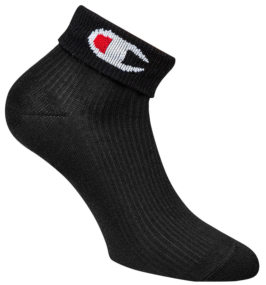 Ponožky CHAMPION Rochester Reverse Socks černé Barva: Černá, Velikost: 39-42