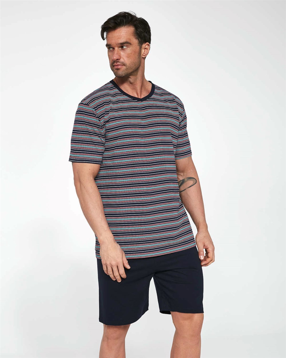 Pánské pyžamo Cornette Various 338/22 Barva: Šedá - tmavě, Velikost: M