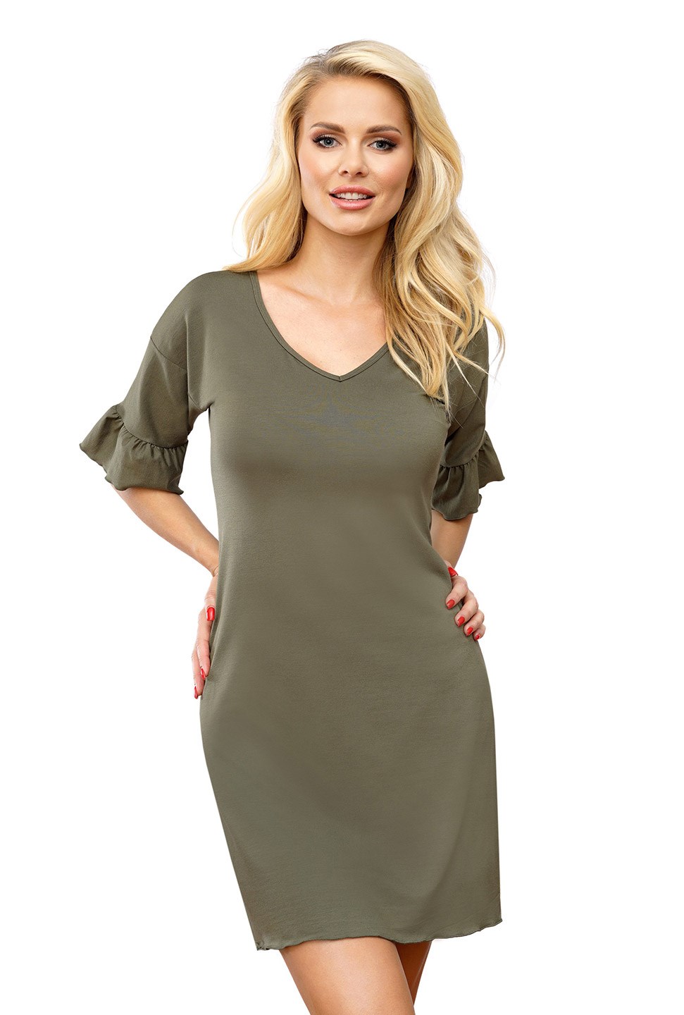 Levně Dámská košilka Tiss 108 Khaki