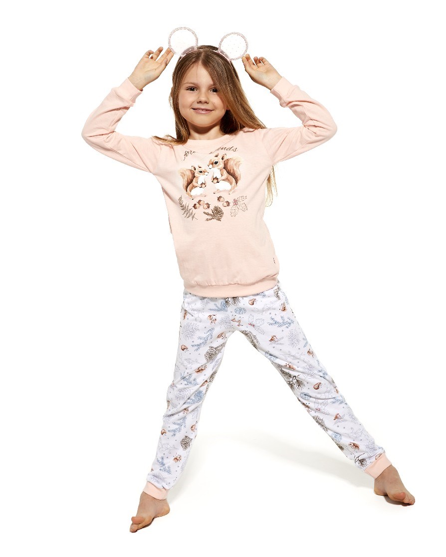 Dívčí pyžamo Cornette Squirrel 977/154 Kids Barva: Růžová, Velikost: 98-104