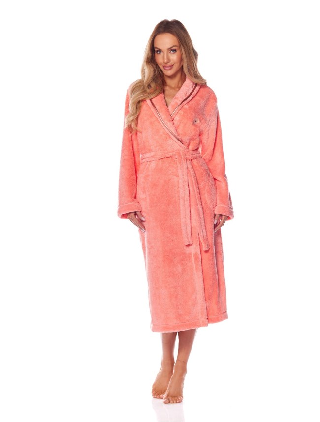 L&L Dámský župan L and L Kristi 2208 broskev Barva: Oranžová, Velikost: XL