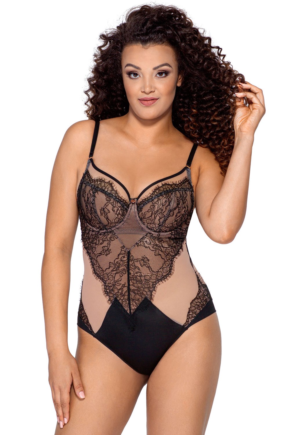 Body Ava BD 021 Jardin - výprodej Barva: Černá, Velikost: 90C
