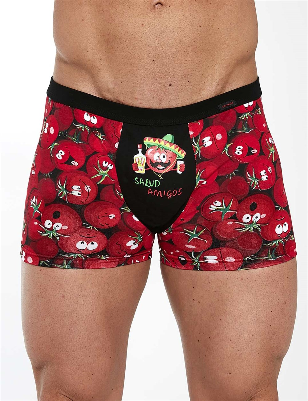 Boxerky Cornette Tattoo 280/217 Amigo Barva: Červená, Velikost: M