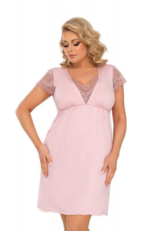 Noční košilka Donna Celine Plus Barva: Růžová, Velikost: 3XL