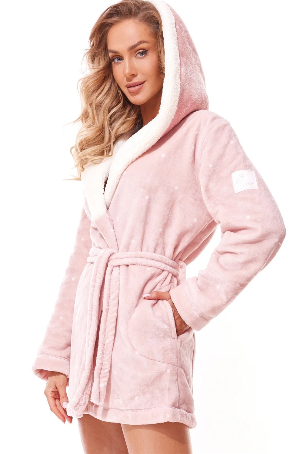 L&L Dámský župan L and L Loop 2318 balet Barva: Růžová, Velikost: XL