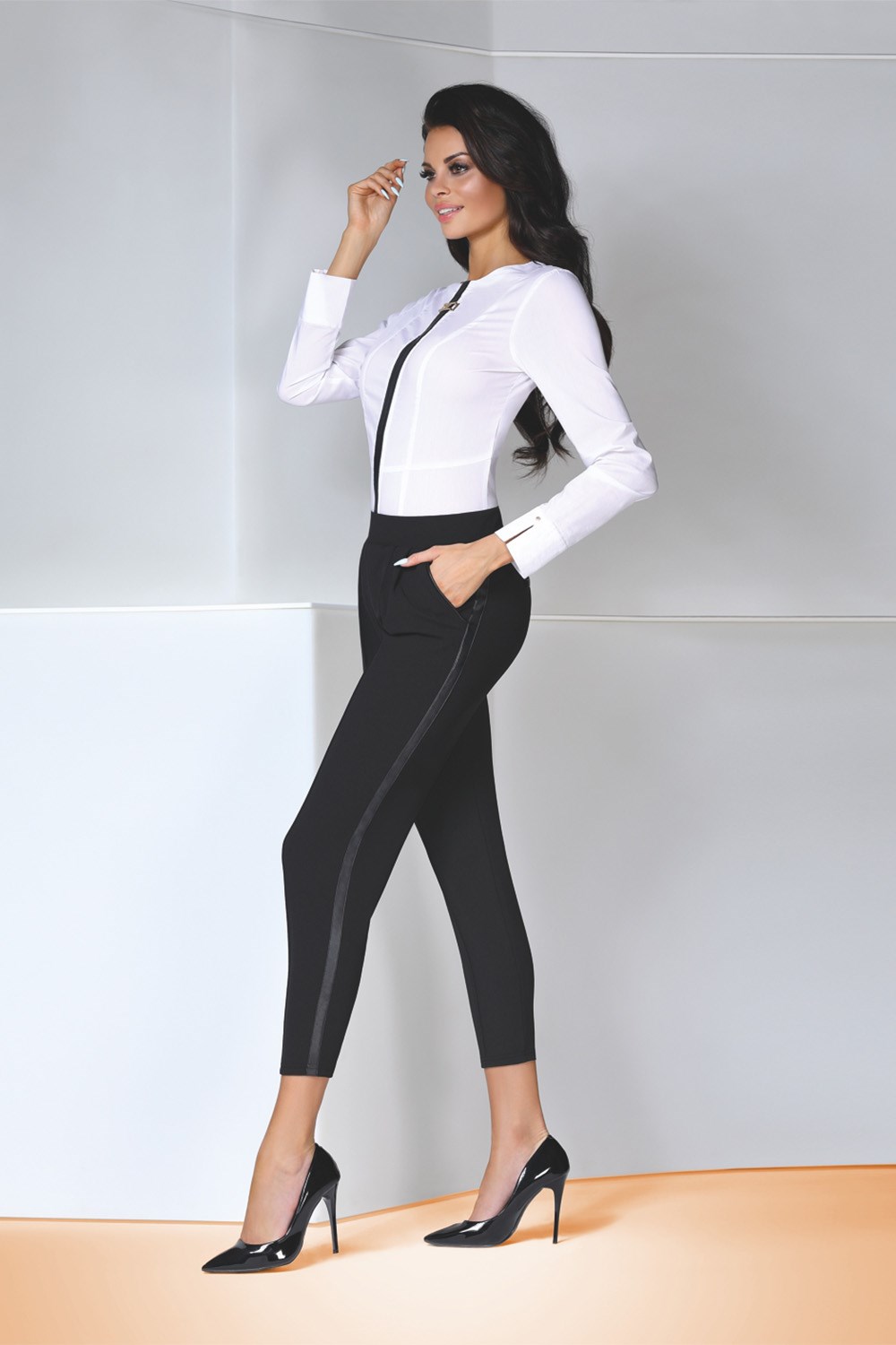 Legíny Bas Bleu Antonina - výprodej Barva: Černá, Velikost: 5/XL