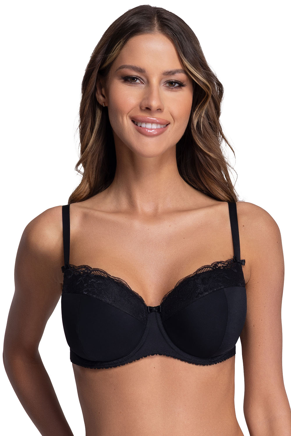 Podprsenka Ava 2112 Azalea Barva: Černá, Velikost: 90D