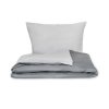 Saténové povlečení LUXURY COLLECTION tmavě šedé/světle šedé (Varianta 1+1, 140x200, 70x90cm)