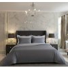 Saténové povlečení LUXURY COLLECTION tmavě šedé/světle šedé (Varianta 1+1, 140x200, 70x90cm)
