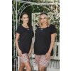 Dámské pyžamo Italian Fashion Bonilla kr.r. kr.sp. (Velikost M, Barva Černá)