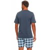Pyžamo Doctor Nap PMB.4416 (Velikost 2XL, Barva Modrá - tmavě)