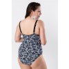 Jednodílné plavky NettieBra se síťovinou Timo 842088 (Velikost 80B, Barva Vícebarevná)