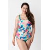 Dvoudílné plavkové tankíny bez kostic Timo 812085 (Velikost M, Barva Vícebarevná)