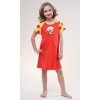 Dětská noční košile s krátkým rukávem Kuře (Barva Červená, Velikost 11/12)