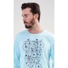 Pánské pyžamo dlouhé Kolo (Barva Zelená, Velikost 2XL)