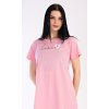 Dámská noční košile s krátkým rukávem I love you (Barva Růžová - tmavě, Velikost S)