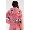Dámský župan krátký s kapucí Malá panda (Barva Oranžová, Velikost XL)