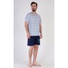 Pánské pyžamo šortky Regata (Barva Modrá, Velikost M)