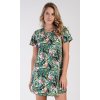 Dámská noční košile s krátkým rukávem Michaela (Barva Zelená, Velikost M)