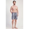 Pánské pyžamové šortky Edvard (Barva Modrá - tmavě, Velikost M)