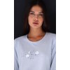 Dámské pyžamo dlouhé Nature (Barva Modrá - světle, Velikost 2XL)