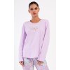 Dámské pyžamo dlouhé Marie (Barva Fialová, Velikost 4XL)