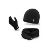 Sada Pamami 14001+15102+16180 - čepice + šála + rukavice (Velikost UNI, Barva Šedá - tmavě)