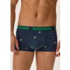 Pánské boxerky Henderson 41926 2PACK (Velikost L, Barva Modrá - tmavě)