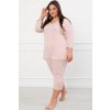 Dámské pyžamo Italian Fashion Puntini r.3/4 sp.3/4 (Velikost M, Barva Růžová)