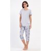 Dámské pyžamo kapri Polar bear (Barva Šedá, Velikost 2XL)
