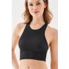 Dámský crop top Gabriella Halter Rib Code 1203 - výprodej