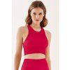 Dámský crop top Gabriella Halter Rib Code 1203 - výprodej