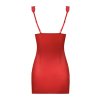 Obsessive Secred chemise - košilka + tanga (Velikost S/M, Barva Červená)
