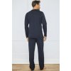 Pánské pyžamo Italian Fashion Zbyszek dł.r. dł.sp. (Velikost M, Barva Modrá - tmavě)
