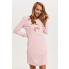 Dámská noční košile Italian Fashion Baula dł.r. (Velikost M, Barva Růžová)
