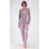 Dámské pyžamo dlouhé Klárka (Barva Bílá, Velikost XL)
