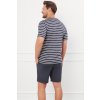 Pánské pyžamo Italian Fashion Bert kr.r. kr.sp. (Velikost XL, Barva Šedá)