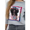 Dámské tričko LOVE (Velikost S/M, Barva Černá)