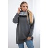 Zateplená mikina Answear s kapucí (Velikost UNI, Barva Šedá)