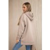 Zateplená mikina Eco s rozparkem na boku (Velikost UNI, Barva Béžová)