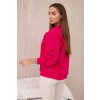 Zateplená mikina Elza s ozdobnými mašličkami (Velikost UNI, Barva Růžová - tmavě)