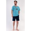 Pánské pyžamo šortky Pavel (Barva Tyrkysová, Velikost M)