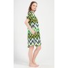 Dámské domácí šaty s krátkým rukávem Zuzana (Barva Zelená, Velikost XL)